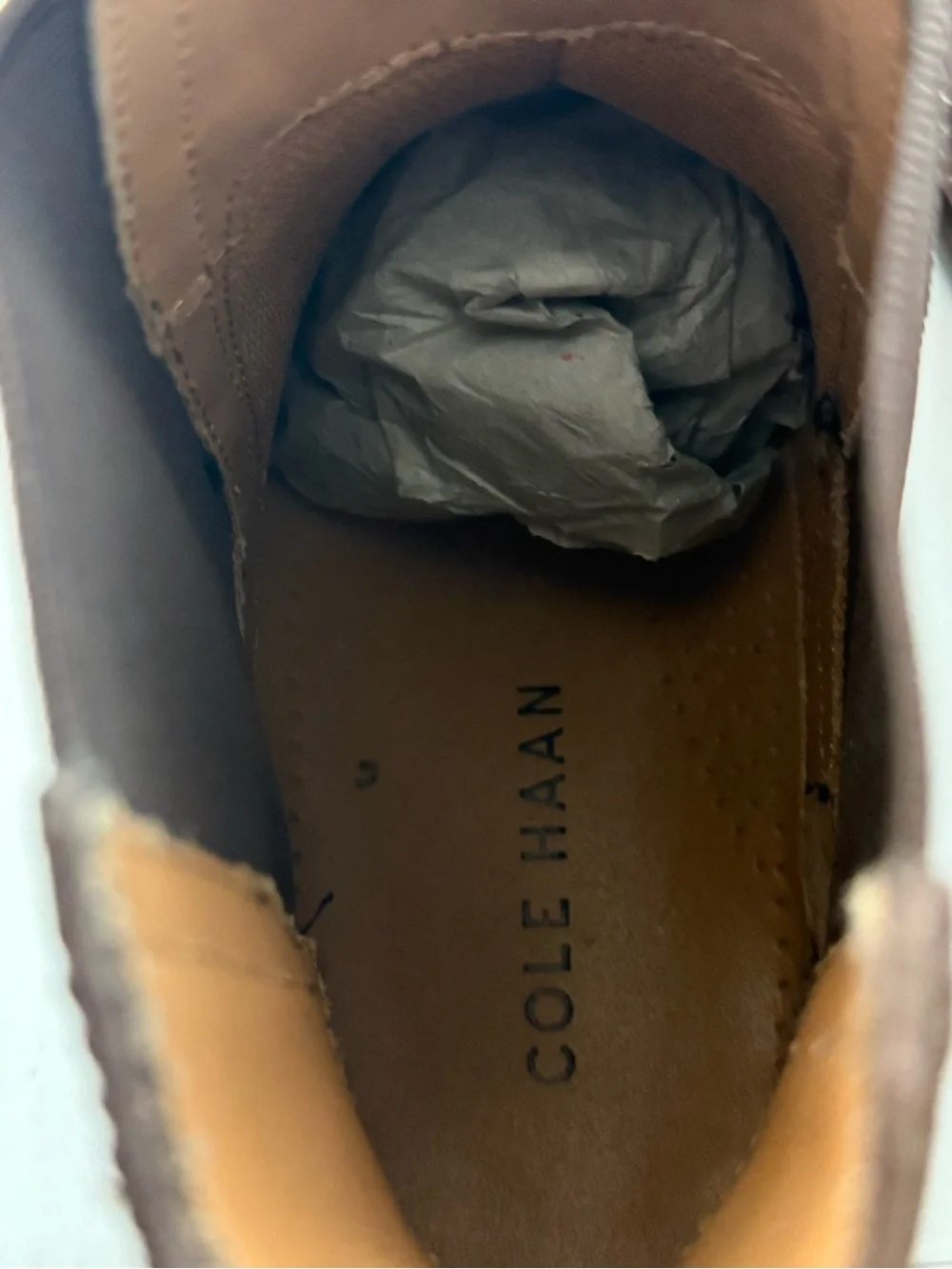Cole Haan Men's Dark Brown Leather Chukka Chelsea Boots